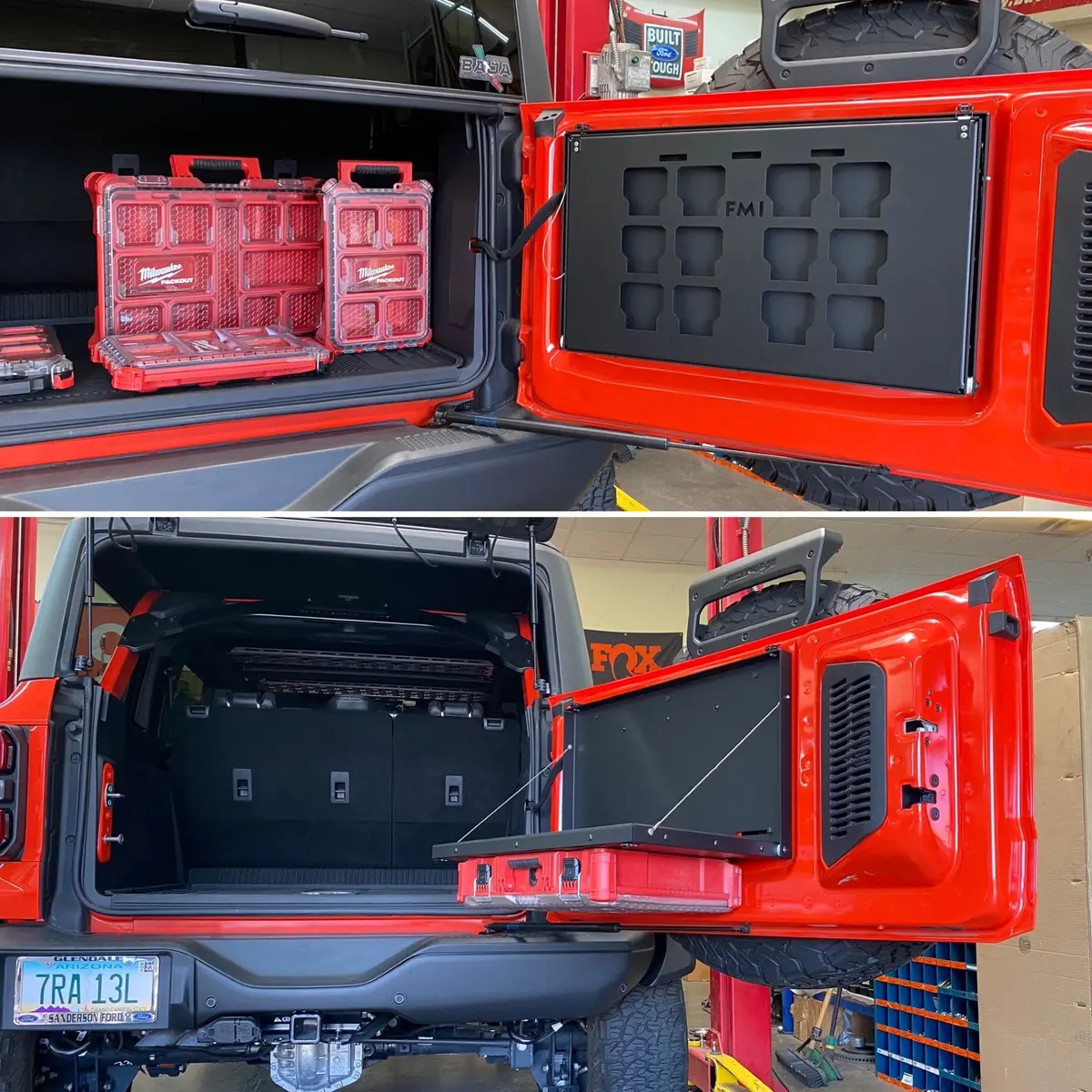 Tailgate Folding Table With Packout Storage Mount - (2022 +) Bronco Raptor And (2021 +) Ford Bronco 1