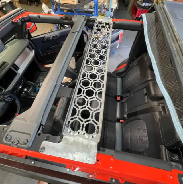 Bronco Raptor 2022 + Inside Roof Panel Mount (Across Rear Seat Area) By Adapt-A-Panel 1