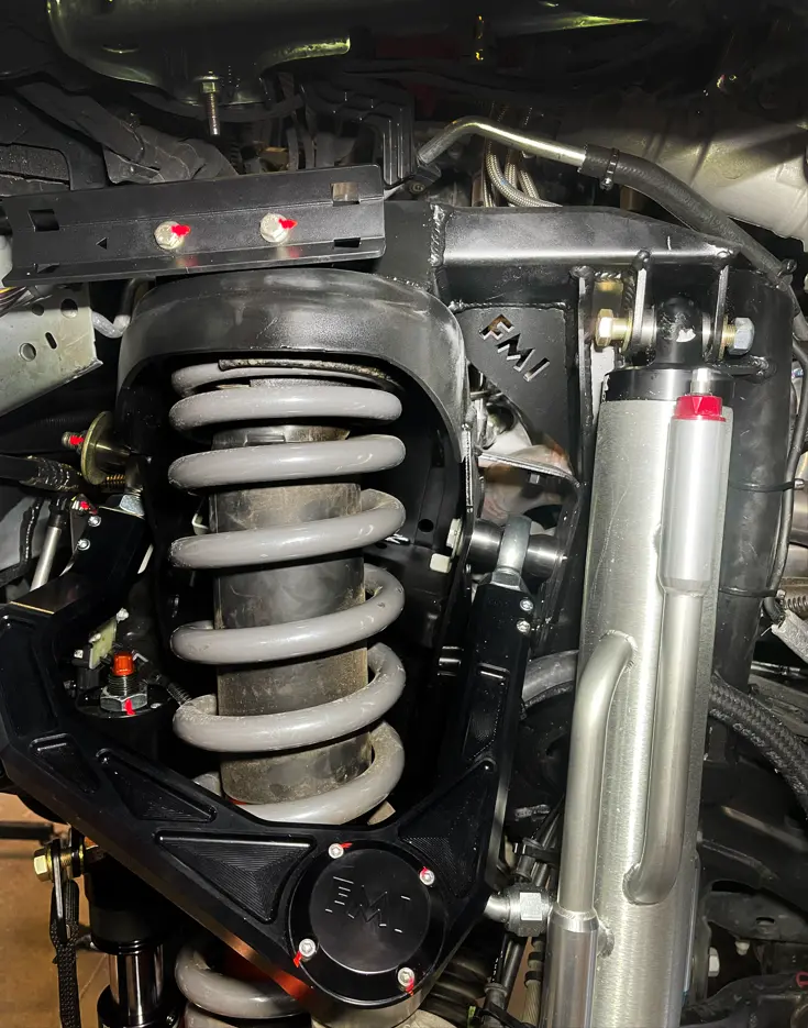 2022 + Bronco Raptor Fabricated Front Bypass Shock Mount Kit 1