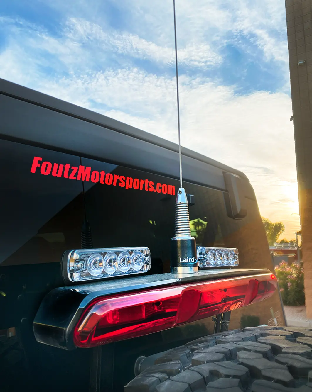 2022 + Bronco Raptor - Third Brake Light Antenna Mount By Bullet Proof Diesel 1