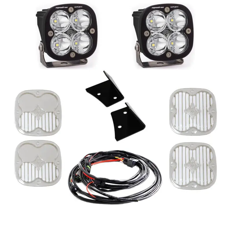 Baja Designs 07-18 Jeep Wrangler Jk Squadron Sport A-Pillar Kit Led Light Pods - White 1