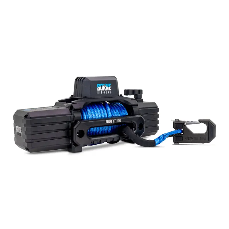 Borne Off-Road 10K Winch - Blue Synthetic Rope 1