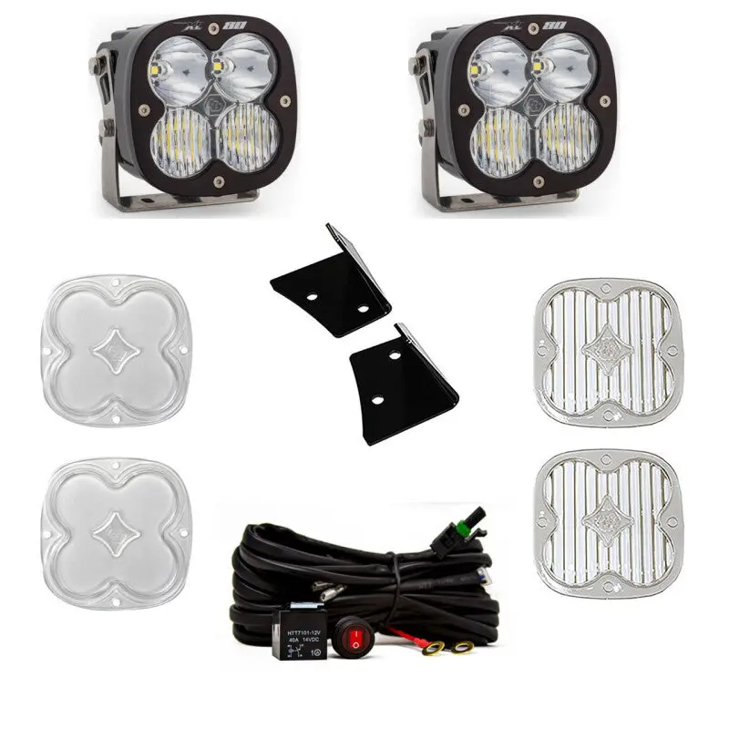 Baja Designs 07-18 Jeep Wrangler Jk Xl80 Drive/Combo A-Pillar Kit - White 1