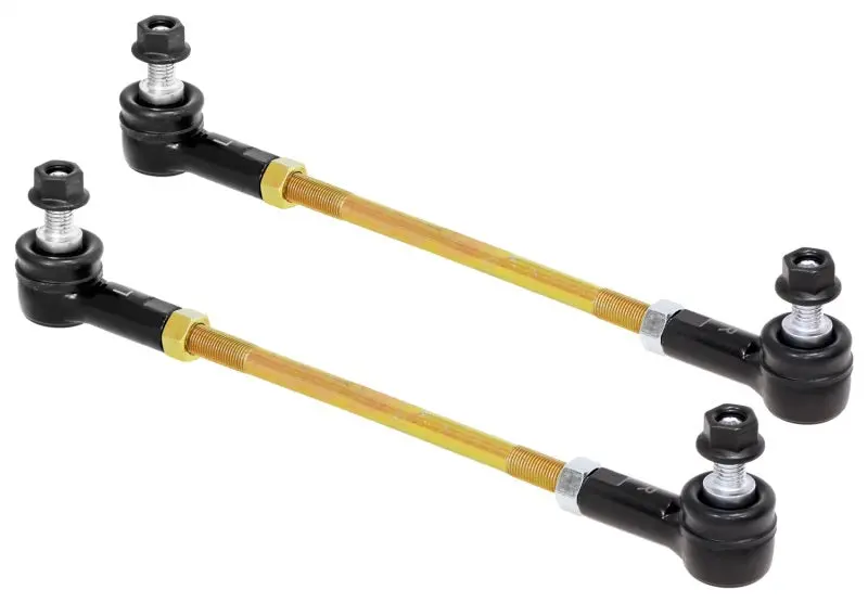 Rockjock Adjustable Sway Bar End Link Kit 10 1/2In Long Rods W/ Sealed Rod Ends And Jam Nuts Pair 1