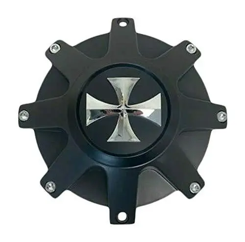 Cali Offroad 9100 Busted Wheel C109100mb Cross Logo Matte Black Wheel Center Cap 1