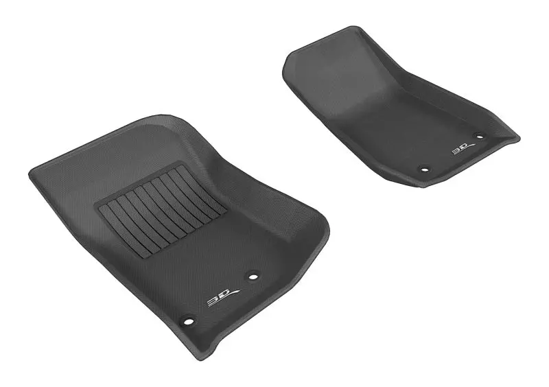 3D Maxpider 2014-2018 Jeep Wrangler Jk 2-Door/Unlimited Kagu 1St Row Floormat - Black 1