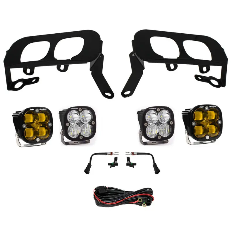 Baja Designs 2014-2015 Silverado 1500 White Fog Pocket Kit - Amber 1