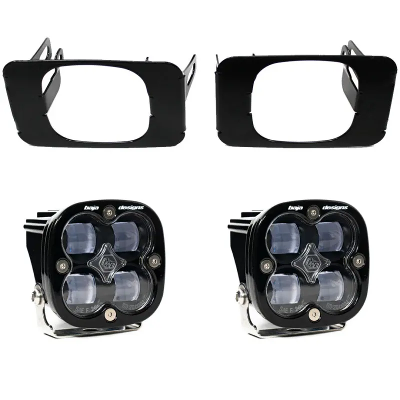 Baja Designs 17-18 Super Duty Fog Lights Fog Pocket Kit (Clear) 1