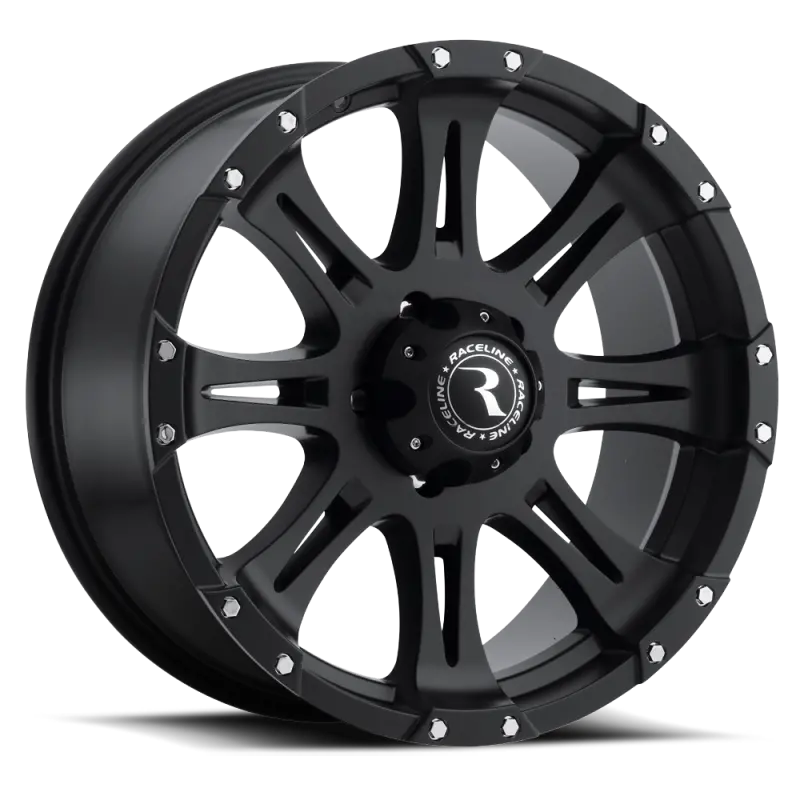 Raceline 981 Raptor 18X9in / 6X135 Bp / 25Mm Offset / 87.1Mm Bore - Satin Black Wheel 1
