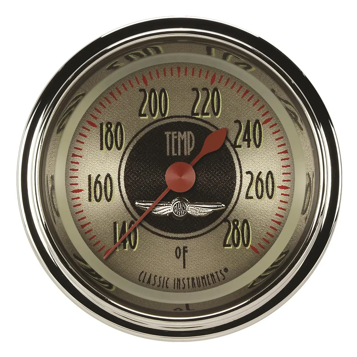 Classic Instruments An126Shc-06 Nickel Series Gauge Set – Vintage-Inspired Analog Readouts 1