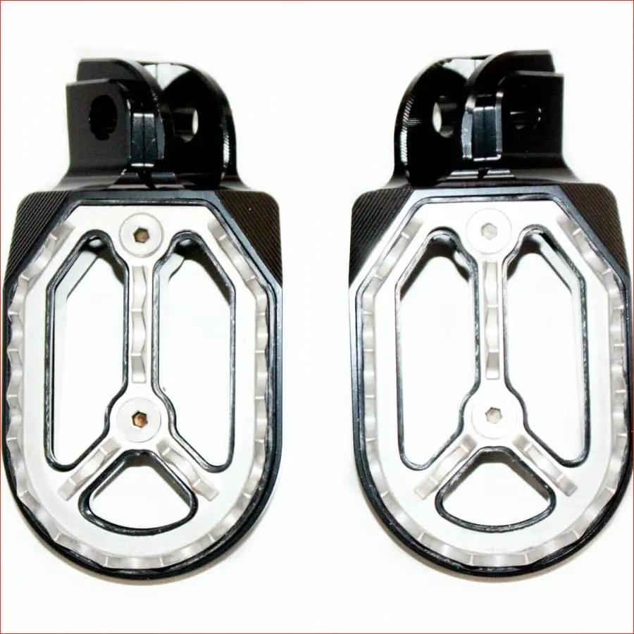 Cnc Black Stainless Footpeg Foot Pegs Rest Pedal 1