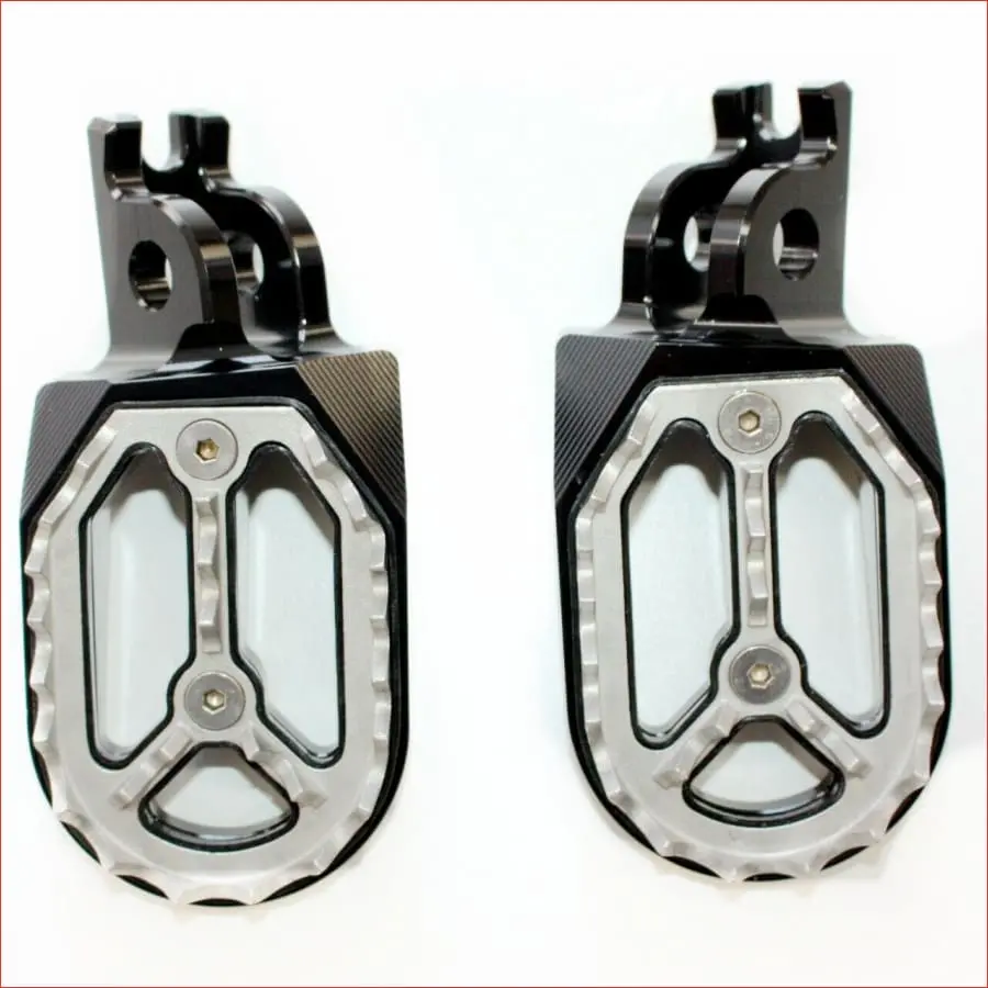 Cnc Black Stainless Footpeg Foot Pegs Rest Pedal 1