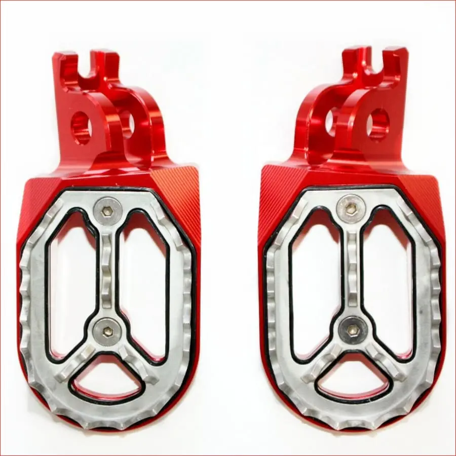 Cnc Red Stainless Footpeg Foot Peg Rest Pedal 1