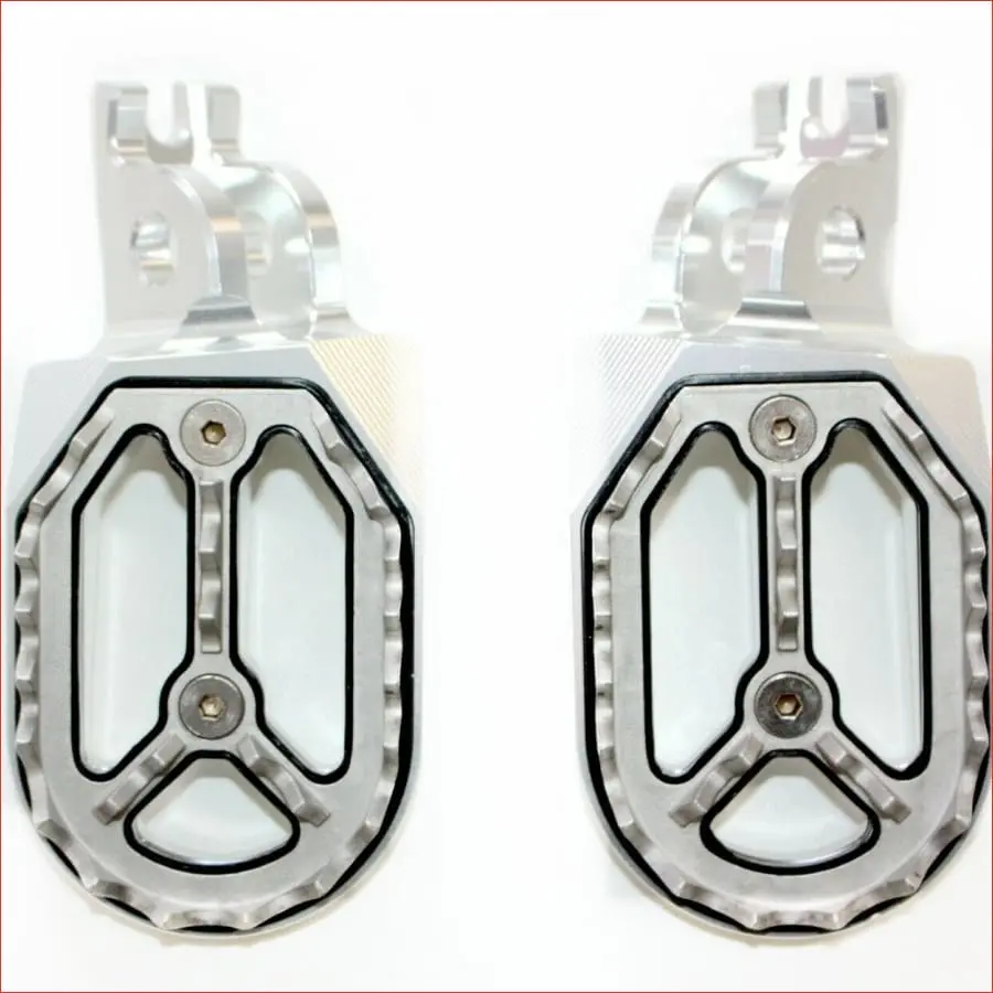 Cnc Silver Stainless Footpeg Foot Peg Rest Pedal 1