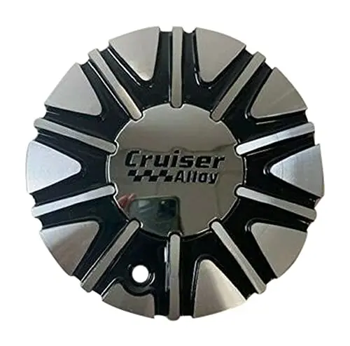 Cruiser Alloy Wheels 6008L152-Bal Cap-911Mbf Black And Machined Wheel Center Cap 1