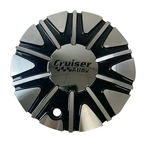 Cruiser Alloy Wheels 6008L176-Bal Chrome And Black Wheel Center Cap 1