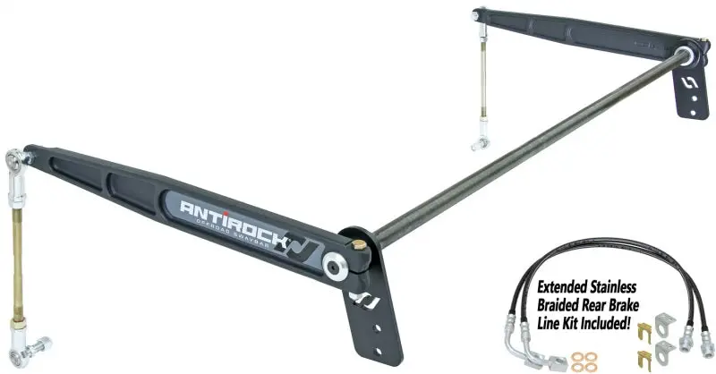 Rockjock Jk Antirock Sway Bar Kit Rear Forged Arms Heavy 1 1/8In Bar 1