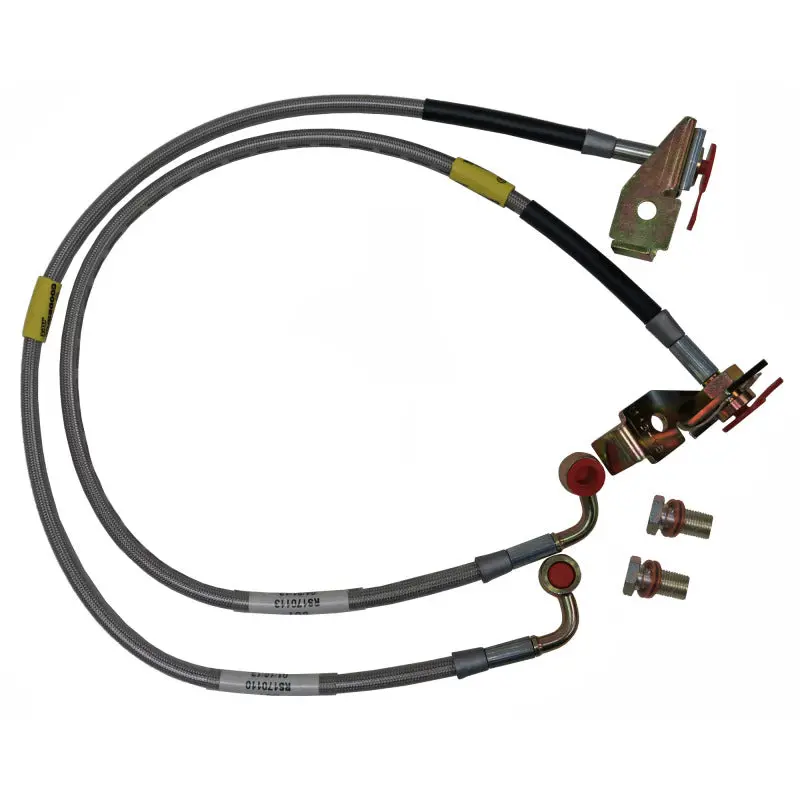 Rancho 07-16 Jeep Wrangler Front Brake Lines 1