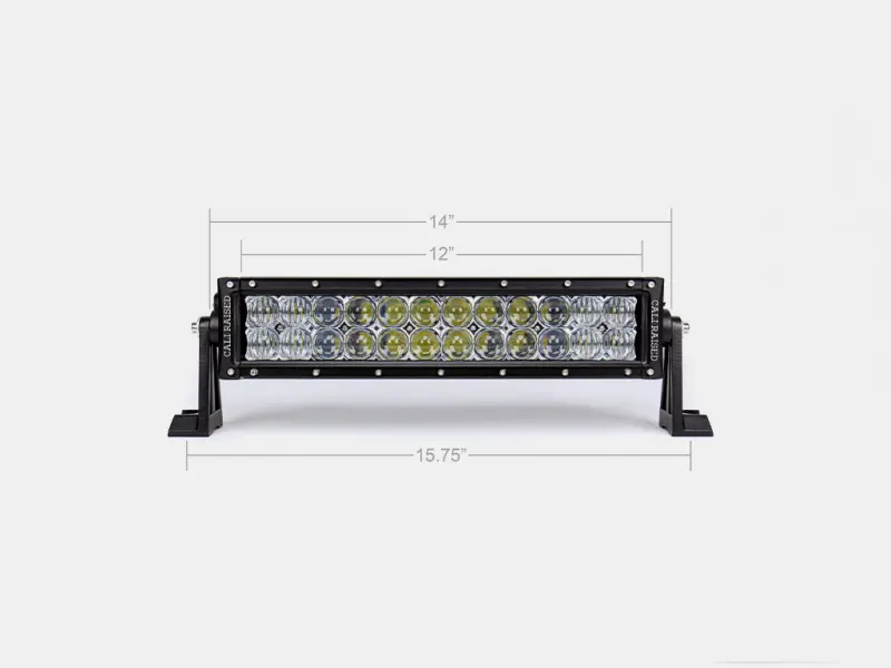 Cali Raised 14 Dual Row 5D Optic Osram Led Bar - Combo 1