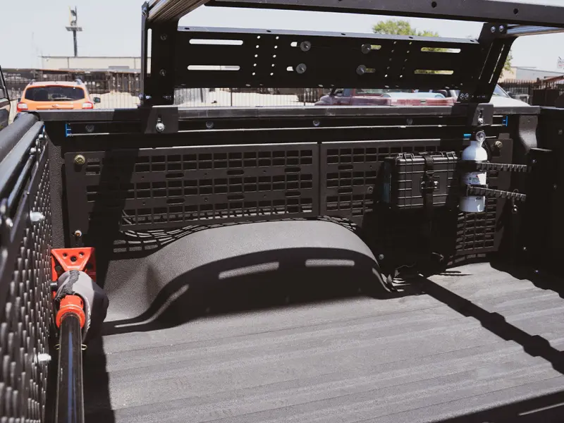 Cali Raised 14-21 Toyota Tundra Side Bed Molle System - Driver 1