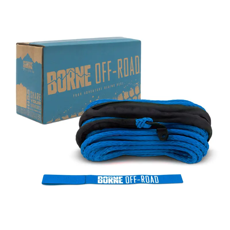 Borne Off-Road Synthetic Rope - 3/8In X 85Ft - Blue 1