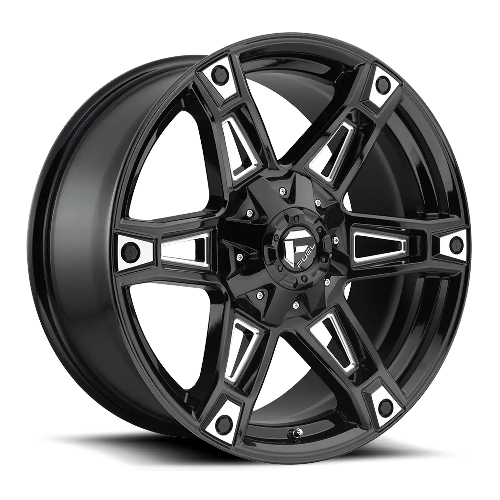Fuel Dakar [ D622 ] - Gloss Black And Milled 1