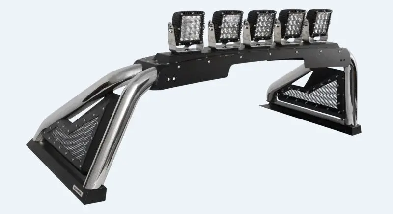 Go Rhino 20-20 Chevy 2500/3500 Sport Bar 2.0 Complete Kit W/Sport Bar + Retractable Light Mnt 1