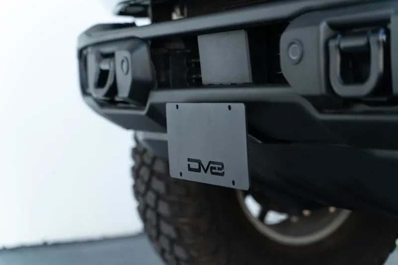 Dv8 Offroad 2021-2025 Ford Bronco | Capable Bumper Front License Plate Mount 1