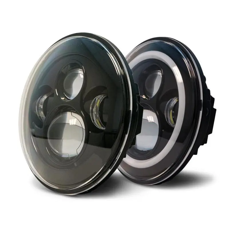 Dv8 Offroad 07-18 Jeep Wrangler Jk Led Projector Headlights W/ Angel Eyes 1