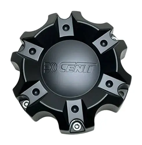 Dcenti Matte Black Wheel Center Cap Cbdw6-1P 1