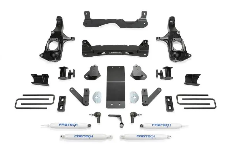 Fabtech 11-19 Gm 3500Hd 2Wd/4Wd 4In Basic Sys W/Perf Shks 1