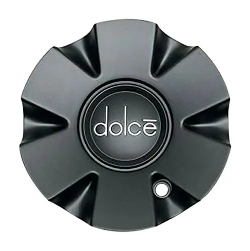 Dolce Matte Black Wheel Center Cap 61602290-Cap 1