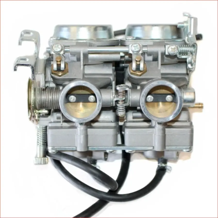 Double Twin Carb Carby Carburetor 250Cc 300Cc Farm Quad Dirt Bike Atv Dune Buggy 1