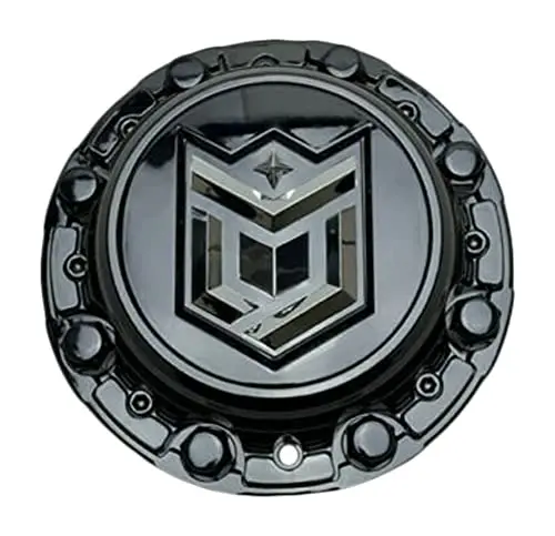 Dropstars Gloss Black Chrome Logo Wheel Center Cap With Spacer 1920L173 1920L185 1