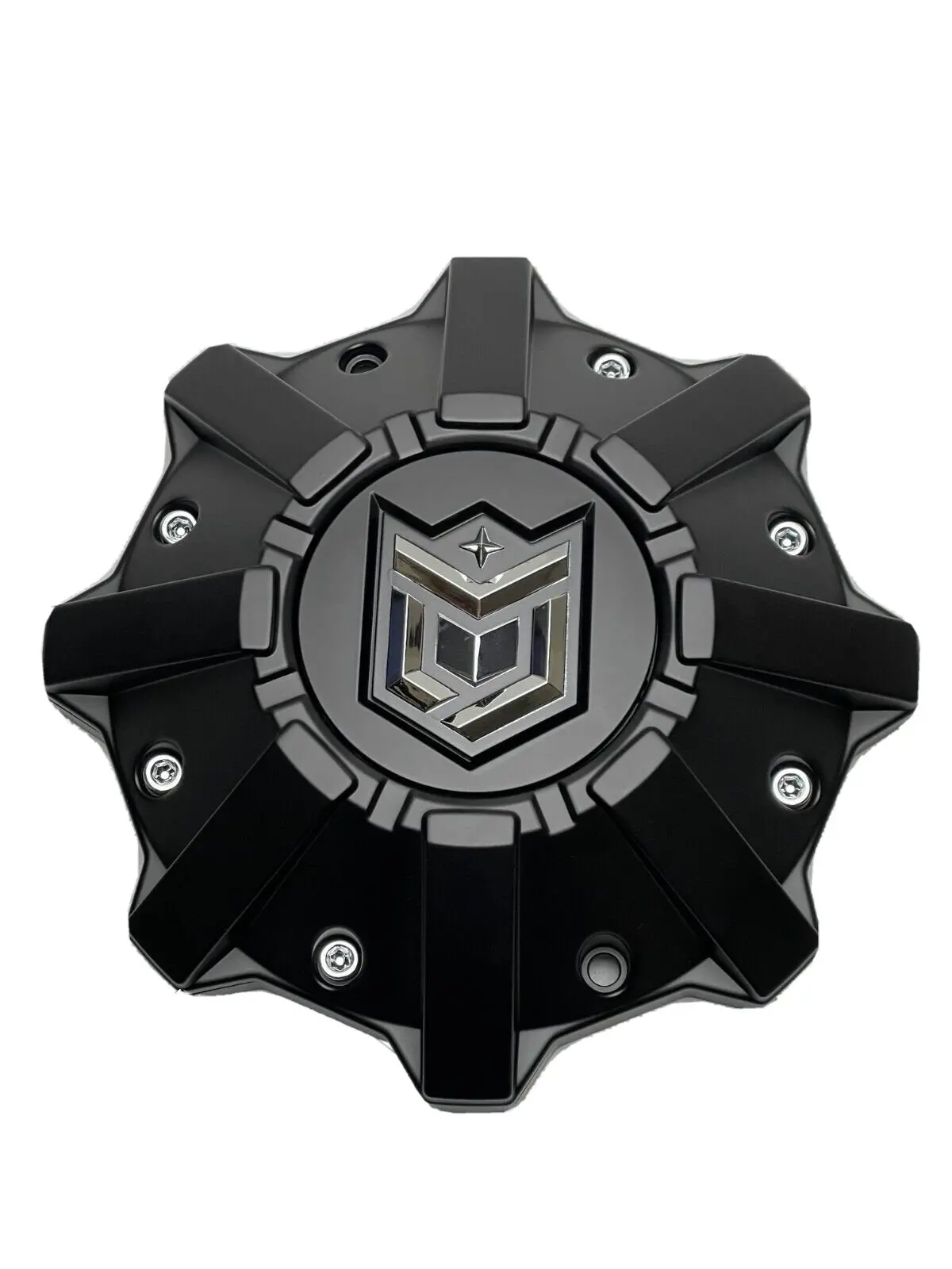 Dropstars Matte Black Wheel Center Cap With Spacer 6056B212 S1209-08 1284C61 1
