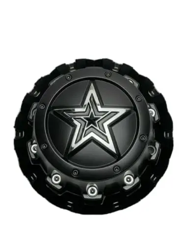Dropstars Satin Black Tall Wheel Center Cap 6032K138 6032L215 6032B183h 1