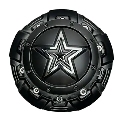 Dropstars Satin Black Tall Wheel Center Cap 6032K138 6033L217 6032B183h 1