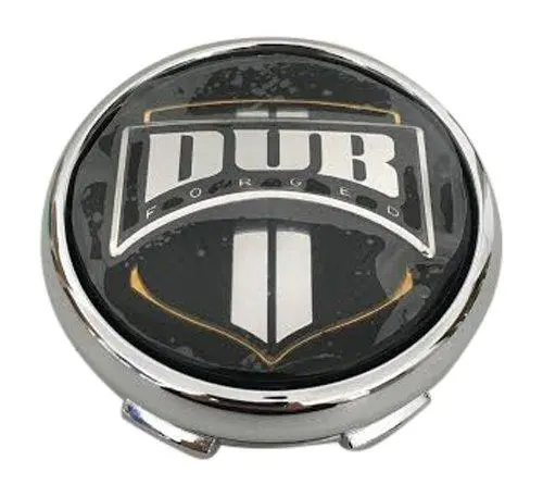 Dub Wheels 1001-94 Chrome Wheel Snap In Center Cap 1