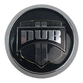 Dub Wheels 1002-35 Chrome Wheel Snap In Center Cap 1