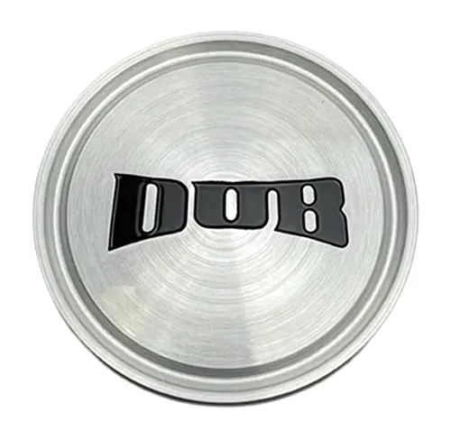 Dub Wheels 1003-05-04Grbl Gloss Brush Black Logo Wheel Center Cap 1