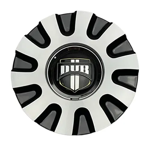 Dub Wheels 38060-15Mbl Black And Machined Center Cap 1