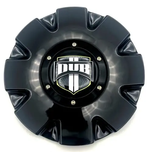 Dub Wheels Push 16390-15B Gloss Black Center Cap 1