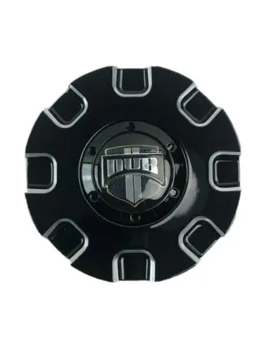 Dub Wheels Stacked 32300-15Bme Gloss Black And Milled Wheel Center Cap 1