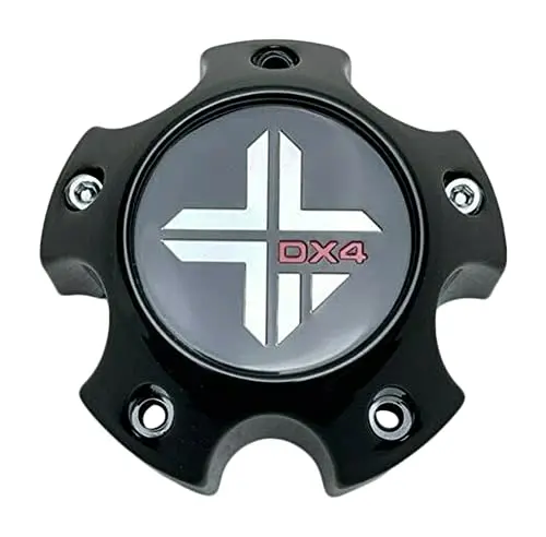 Dx4 Gloss Black Wheel Center Cap 5 Lug 7115-4-Cap 1