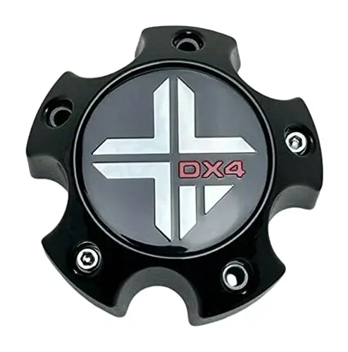 Dx4 Gloss Black Wheel Center Cap 5 Lug 73062090F-2 1