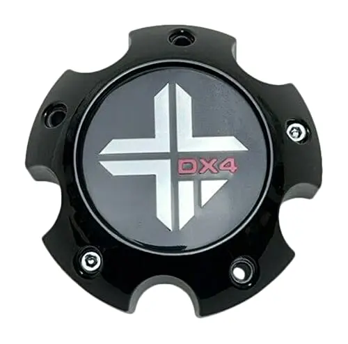 Dx4 Gloss Black Wheel Center Cap 5 Lug 73062090F-3 73062090F-5 1