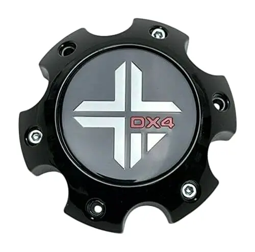 Dx4 Gloss Black Wheel Center Cap 6 Lug 73062090F-5 1