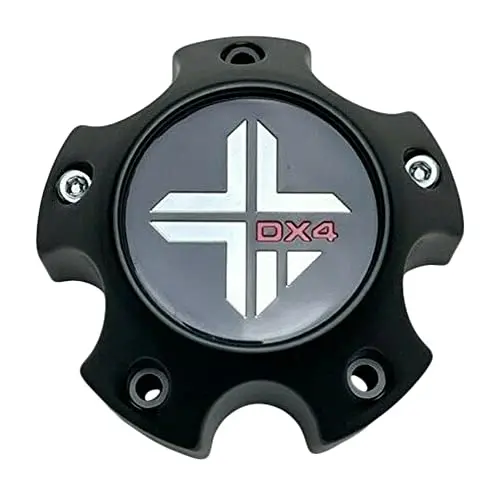 Dx4 Matte Black Wheel Center Cap 5 Lug 7115-4-Cap 1