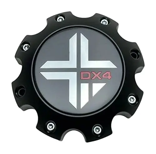Dx4 Matte Black Wheel Center Cap 8 Lug 73062090F-6 1