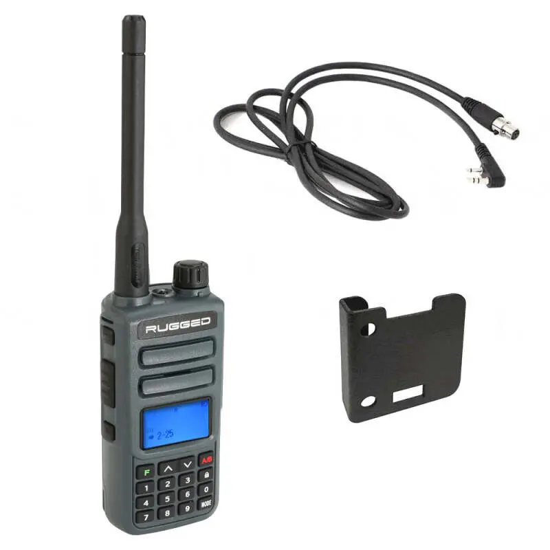 Rugged Radios Radio Kit - Rugged Gmr2 - Gmrs / Frs Two Way Handheld Radio To Intercom 1